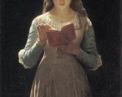 皮埃尔奥古斯特库特 - Young Maiden Reading a Book